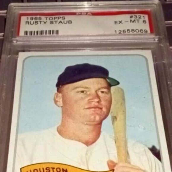 1965 Topps Rusty Staub #321 Houston Professionally Graded by (PSA) at EX-MT of 6 - Picture 3 of 6